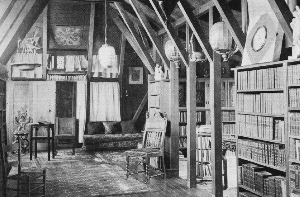 Library of Wood with Interior Timber Work Exposed