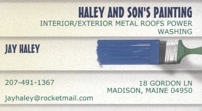 Haley and Sons Business Card